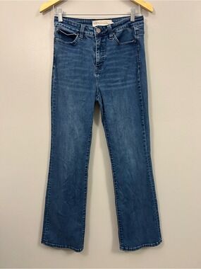 Soft Surroundings Straight Leg Medium Blue Denim Jeans Size 6